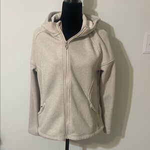 Light Beige/Oatmeal  Hooded Full-Zip Jacket